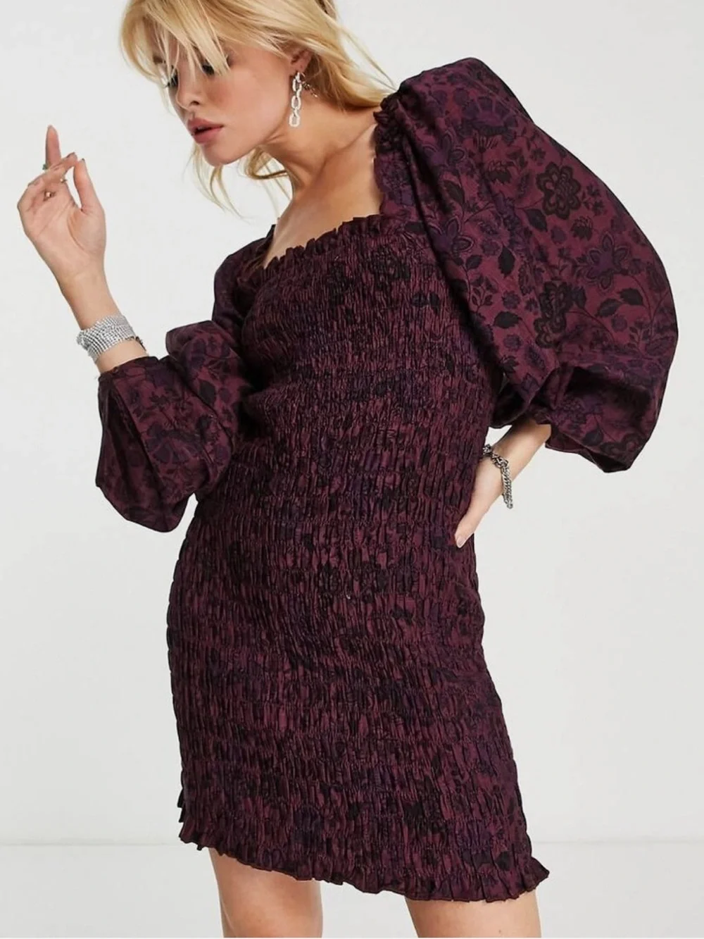 Free People NEW Smock It To Me Mini Dress